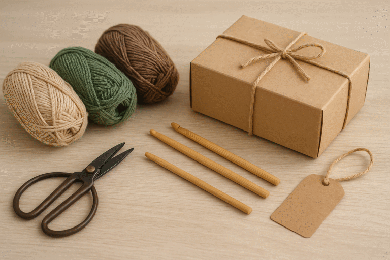 kits de crochê sustentáveis
