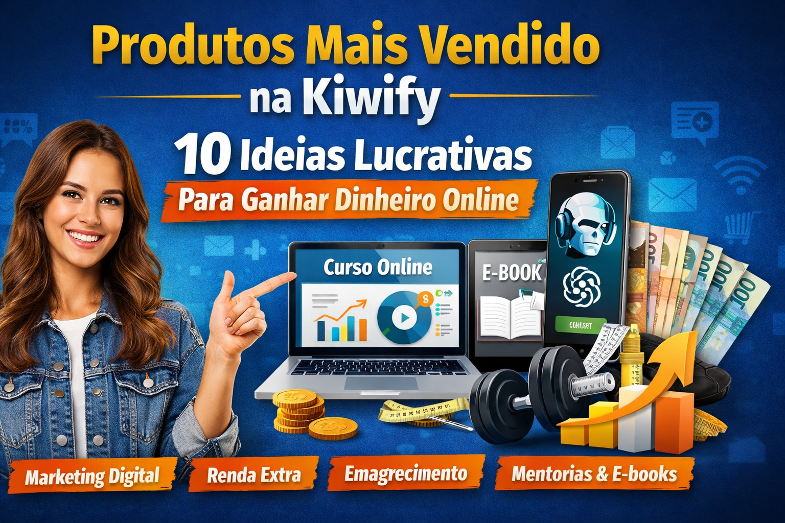 Produtos Mais Vendido na Kiwify