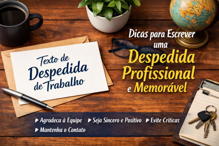 Texto de Despedida de Trabalho