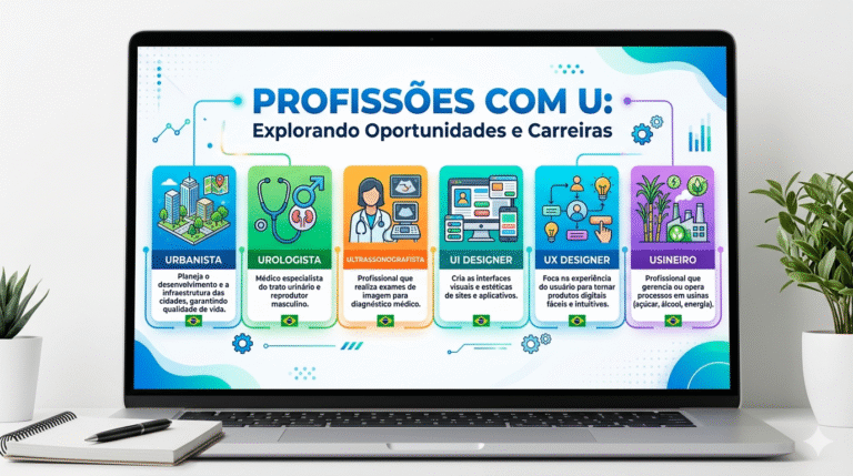 profissões com u